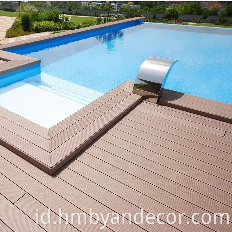 Grosir Papan WPC Outdoor Komposit Decking Seamless